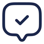 Chat Square Check SVG Icon